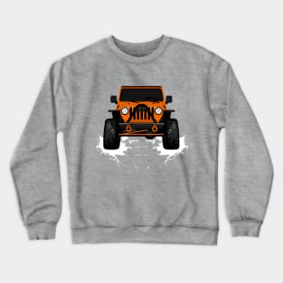 Jessica;s Orange TJ Crewneck Sweatshirt